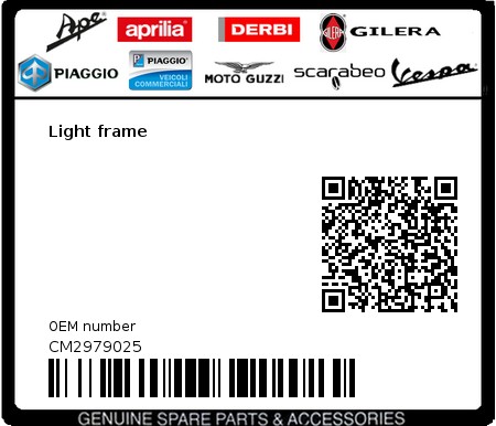 Product image: Vespa - CM2979025 - Light frame  0