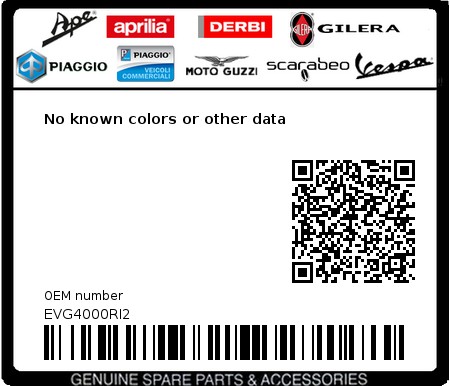 Product image: Vespa - EVG4000RI2 - No known colors or other data  0