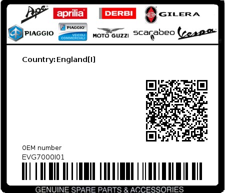 Product image: Vespa - EVG7000I01 - Country:England[I]  0