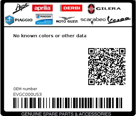 Product image: Vespa - EVGC000US3 - No known colors or other data  0