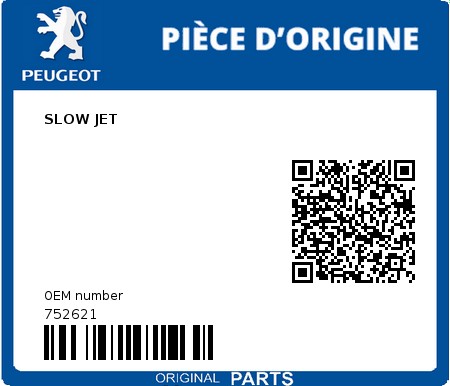 Product image: Peugeot - 752621 - SLOW JET 