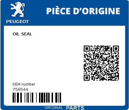 Product image: Peugeot - 756544 - OIL SEAL  0