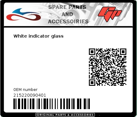 Product image: Accessoires divers - 215220090401 - White indicator glass  0