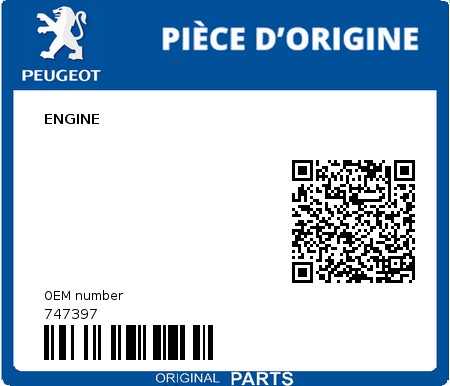 Product image: Peugeot - 747397 - ENGINE  0