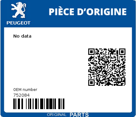 Product image: Peugeot - 752084 - No data  0
