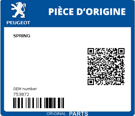 Product image: Peugeot - 753872 - FEDER  0