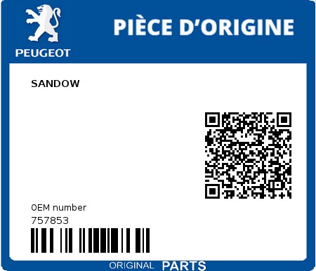 Product image: Peugeot - 757853 - SANDOW  0