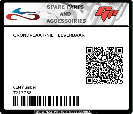 Product image: Tomos - T213738 - GRONDPLAAT-NIET LEVERBAAR  0