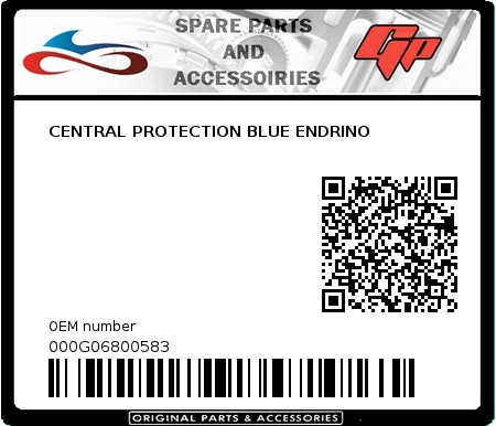 Product image: Derbi - 000G06800583 - CENTRAL PROTECTION BLUE ENDRINO  