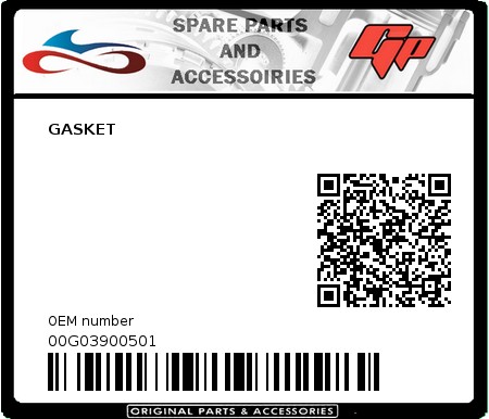 Product image: Derbi - 00G03900501 - GASKET  0