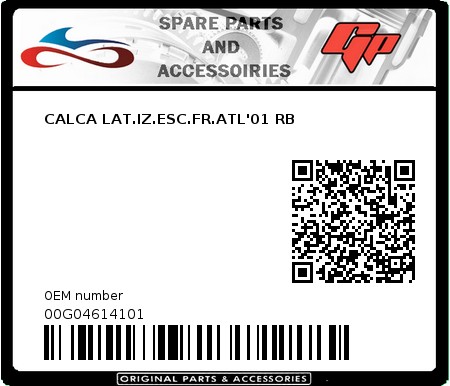 Product image: Derbi - 00G04614101 - CALCA LAT.IZ.ESC.FR.ATL'01 RB 