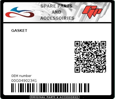 Product image: Derbi - 00G04902341 - GASKET  