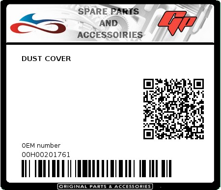 Product image: Derbi - 00H00201761 - DUST COVER  