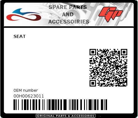 Product image: Derbi - 00H00623011 - SEAT 