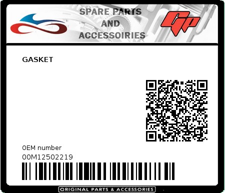 Product image: Derbi - 00M12502219 - GASKET  