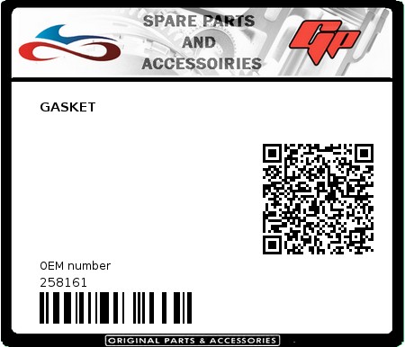 Product image: Derbi - 258161 - GASKET  