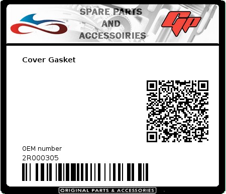 Product image: Derbi - 2R000305 - Cover Gasket  0