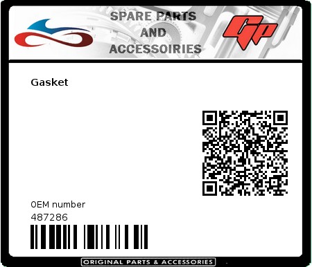 Product image: Derbi - 487286 - Gasket 