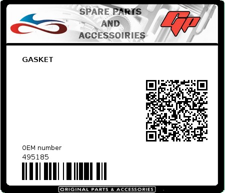 Product image: Derbi - 495185 - GASKET   0