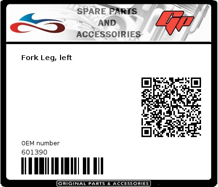 Product image: Derbi - 601390 - Fork Leg, left  0