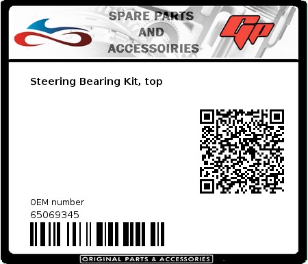 Product image: Derbi - 65069345 - Steering Bearing Kit, top  0