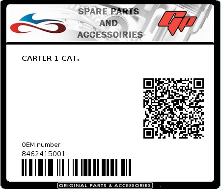 Product image: Derbi - 8462415001 - CARTER 1 CAT. 