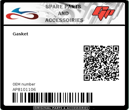 Product image: Derbi - AP8101106 - Gasket  0