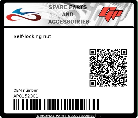 Product image: Derbi - AP8152301 - Self-locking nut  0