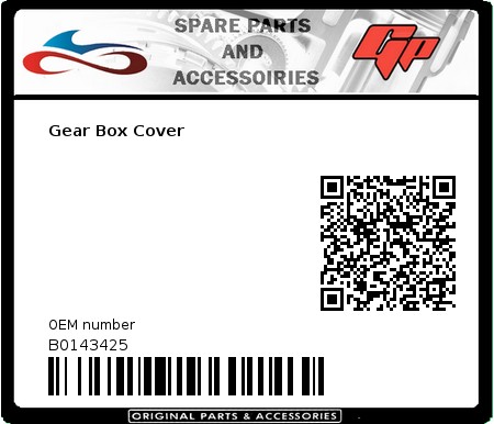 Product image: Derbi - B0143425 - Gear Box Cover 