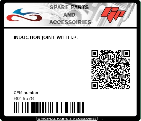 Product image: Derbi - B016578 - INDUCTION JOINT WITH I.P. 