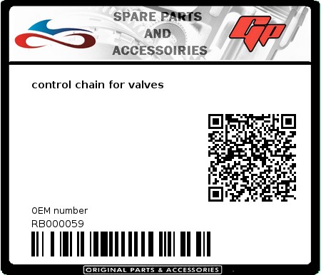 Product image: Derbi - RB000059 - control chain for valves  0