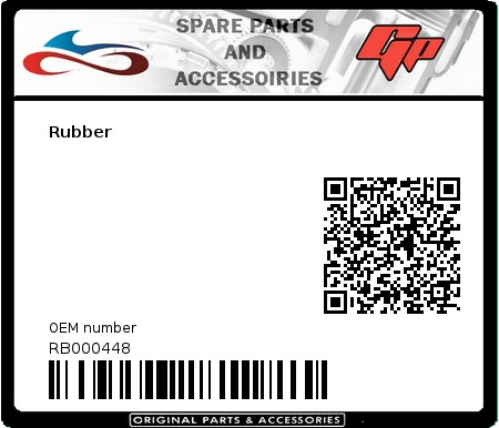Product image: Derbi - RB000448 - Rubber  0