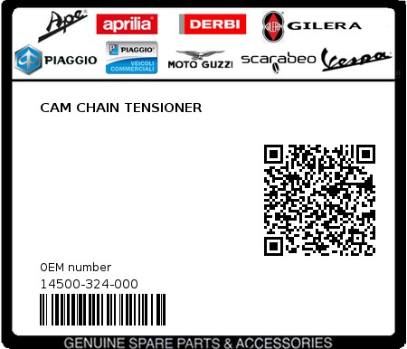 Product image: Sym - 14500-324-000 - CAM CHAIN TENSIONER  0