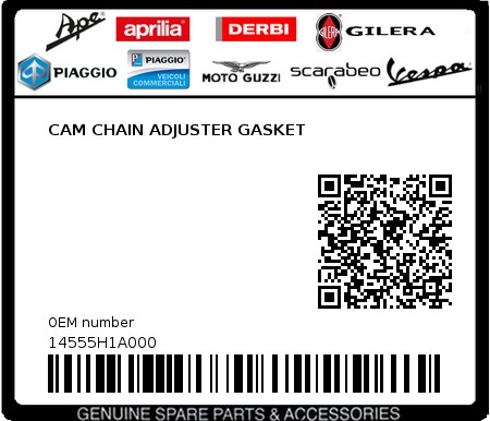 Product image: Sym - 14555H1A000 - CAM CHAIN ADJUSTER GASKET 