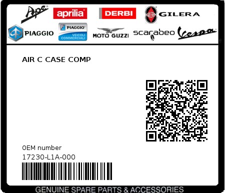 Product image: Sym - 17230-L1A-000 - AIR C CASE COMP  0