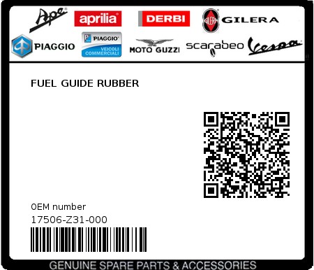 Product image: Sym - 17506-Z31-000 - FUEL GUIDE RUBBER  0