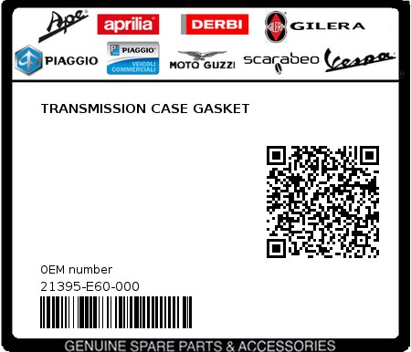Product image: Sym - 21395-E60-000 - TRANSMISSION CASE GASKET  0