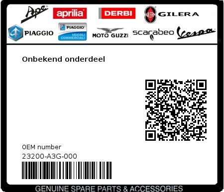 Product image: Sym - 23200-A3G-000 - Onbekend onderdeel 