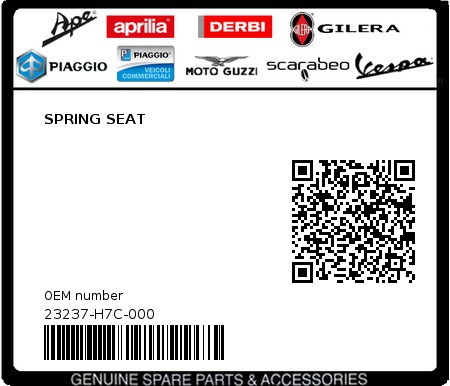 Product image: Sym - 23237-H7C-000 - SPRING SEAT  0