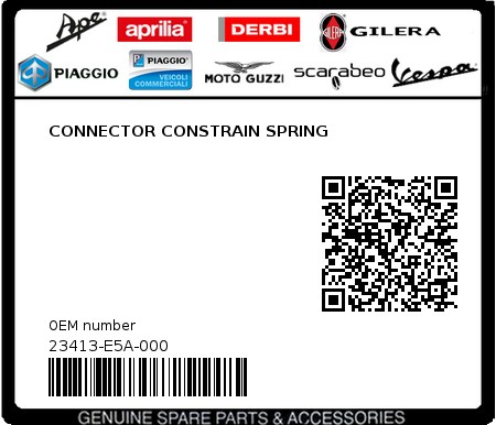 Product image: Sym - 23413-E5A-000 - CONNECTOR CONSTRAIN SPRING 