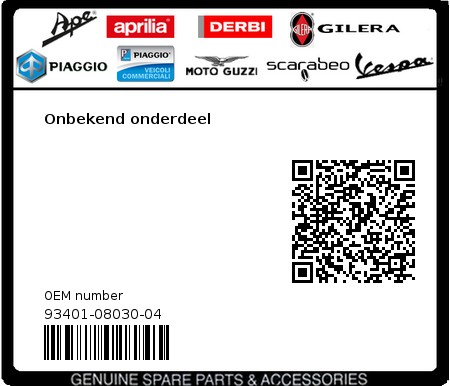 Product image: Sym - 93401-08030-04 - Onbekend onderdeel 