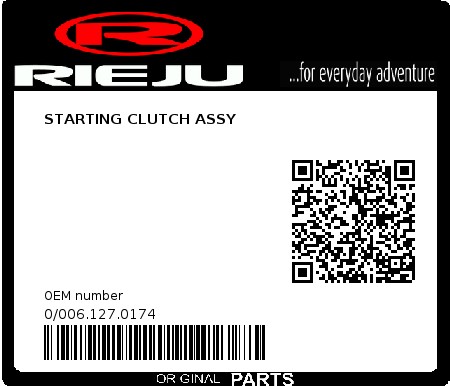 Product image: Rieju - 0/006.127.0174 - STARTING CLUTCH ASSY  0