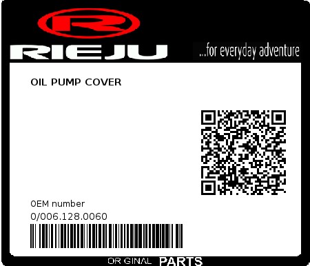 Product image: Rieju - 0/006.128.0060 - OIL PUMP COVER  0