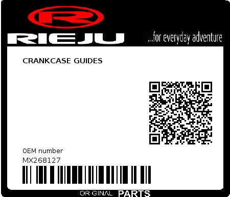 Product image: Rieju - MX268127 - CRANKCASE GUIDES  0