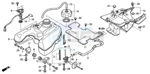 TRX650FA drawing FUEL TANK