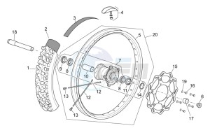 RXV 450 RXV 450-550 STREET LEGAL drawing Front wheel