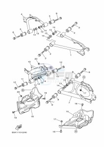 YFM700FWBD YFM7NKPAK (B5KE) drawing REAR ARM