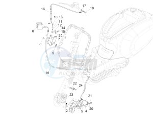 SPRINT 150 4T 3V IE ABS E3 (EMEA) drawing Brakes pipes - Calipers (ABS)