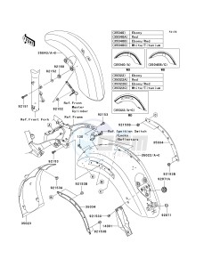 VN 2000 F [VULCAN 2000 CLASSIC LT] (6F-7F) F6F drawing FENDERS