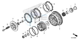 CBR600RRD CBR600RR UK - (E) drawing CLUTCH